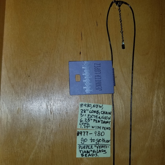 ✅980 NWT RARE Jennifer Lopez Purple Venetian Glass - Picture 11 of 16